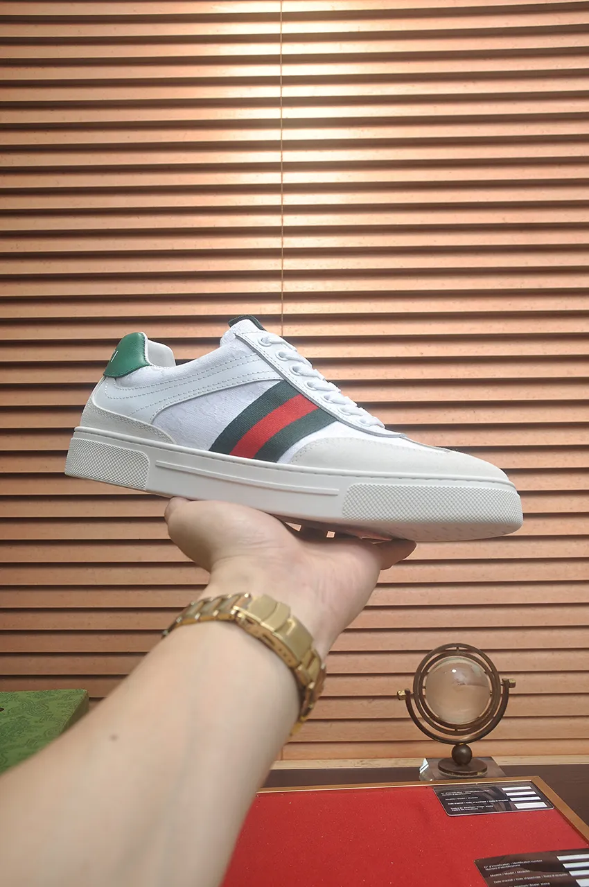 Men's men's shoes💰440💶[GUCCI] official website 1:1 men's sports shoes are now on the market. They are made of original fabric + water-dyed sheepskin lining, plus the official website original 1:1 comfortable outsole. Fashionable and versatile, super comfortable and breathable. Standard shoe size 38/45 (custom-made size 45 is non-refundable)